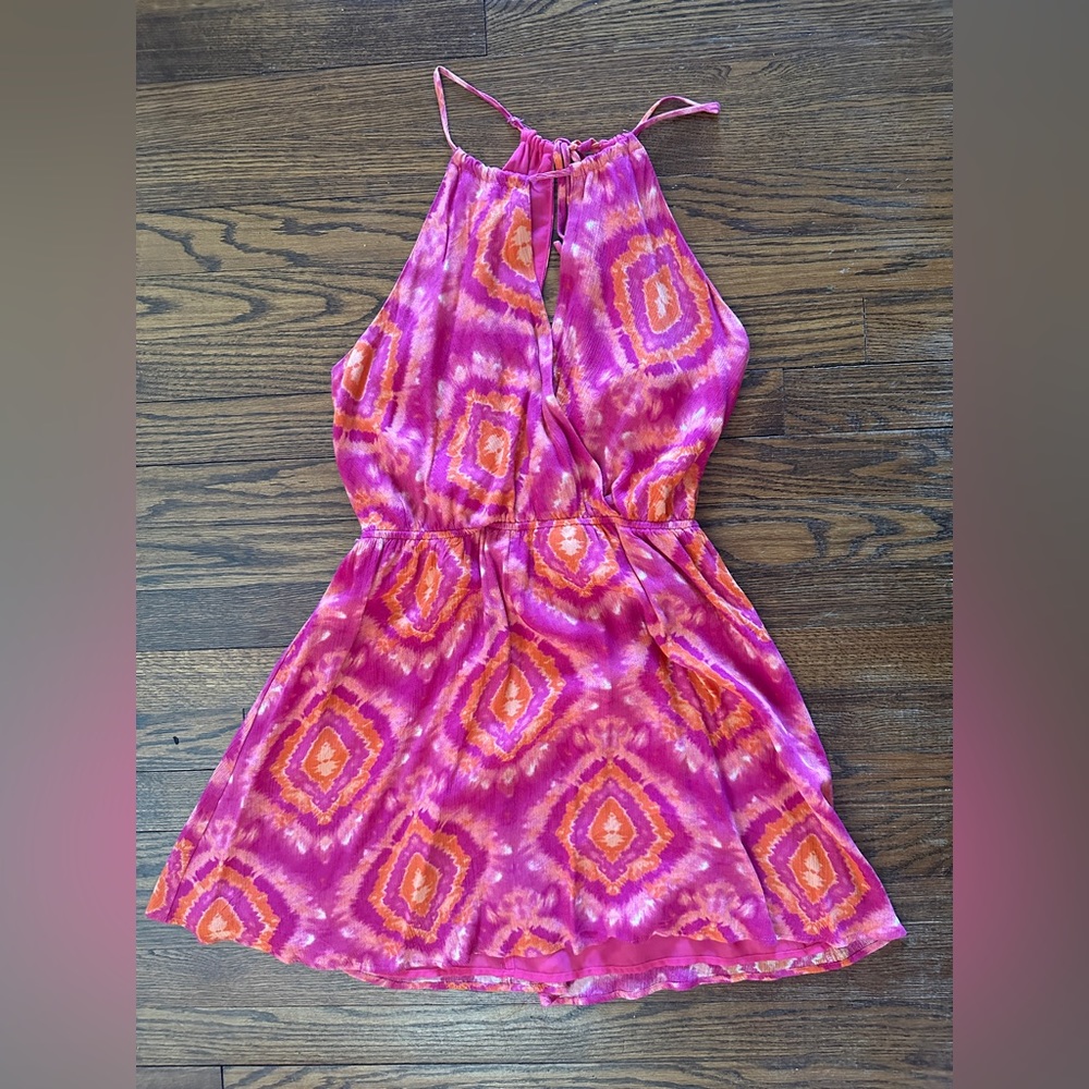Forever 21 Beachy Pink and Orange Mini Dress